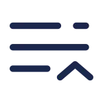 List Up Minimalistic SVG Icon